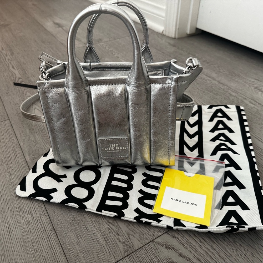 Marc Jacobs Metallic Silver Tote